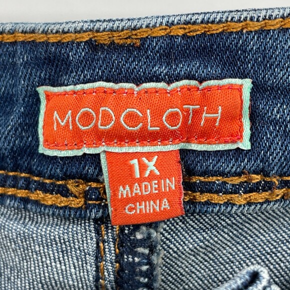 MODCLOTH High Rise Wide Leg Stretch Jeans Size 1X - Picture 5 of 6